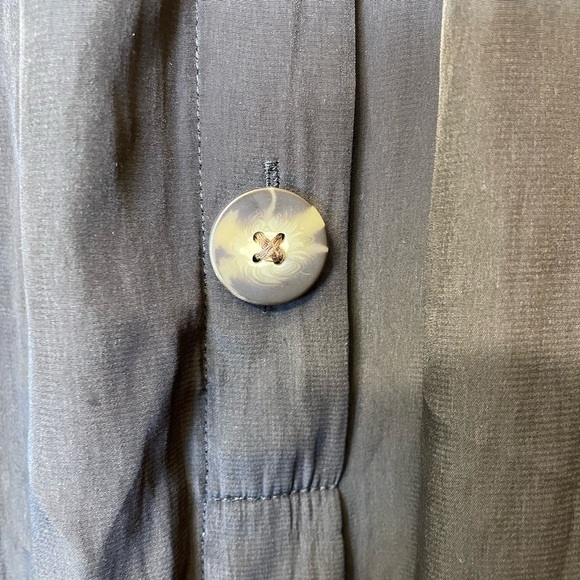 J. Jill Black Button-Front Midi Skirt - Picture 4 of 8